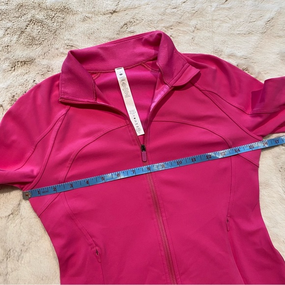 (6) Lululemon Cropped Define Jacket Nulu Sonic Pink Small Crop - Picture 7 of 14